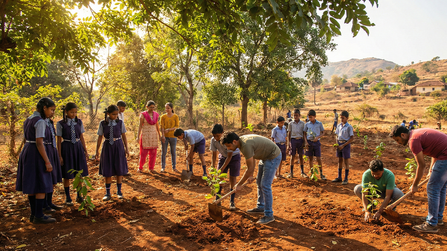 Environmental Protection, Tree Plantation &amp; Clean India Drive